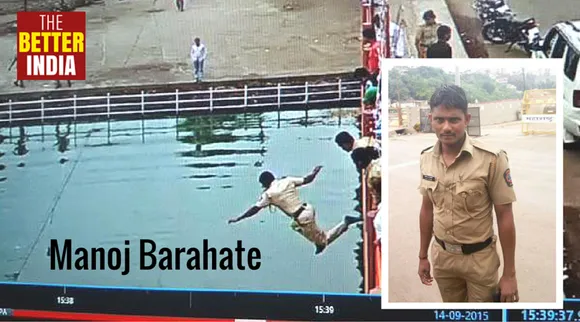 This Brave Cop Jumped off a 20 Feet High Bridge to Save a Man's Life at the Kumbh
