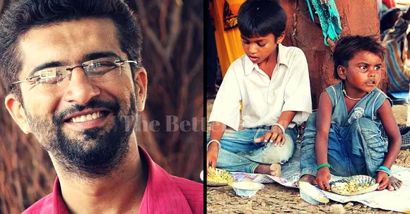 A Few Photographs Made Darshan Start a Small Initiative in Vadodara. Today, He's Feeding 1200 Kids.