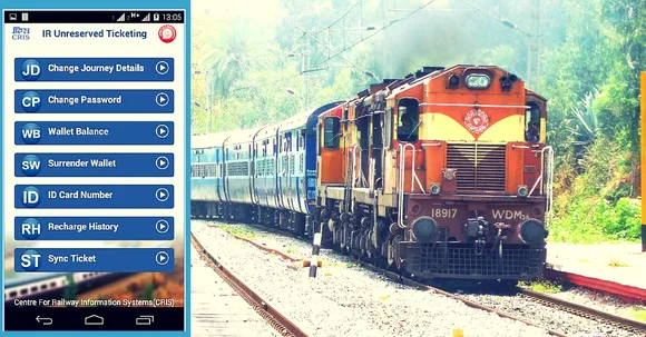 Indian Railways Launches 'utsonmobile' App for Paperless Unreserved Ticket Booking