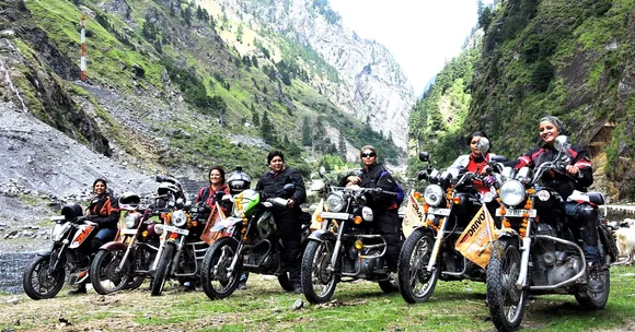 These Seven Women Made History by Riding up to the Highest Motorable Pass in India, the Mana Pass