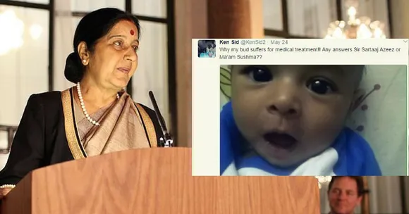 Ailing Pakistani Infant's Dad Tweeted to Swaraj for a Visa. Her Prompt Action Is Winning Hearts!