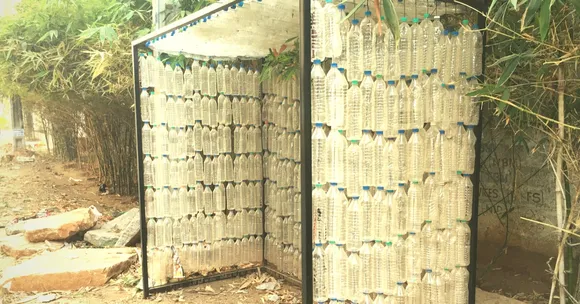 From a Water Tank to a Bus Shelter - This Couple Is Using Pet Bottles for Construction