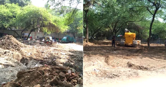 From Dumping Ground to Playground: How Delhi Police Transformed a Filthy Slum Area!