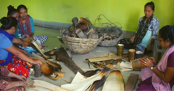 Andaman Officer Replaces Plastic Bags In Forest Nurseries With Areca Leaf Sheaths!