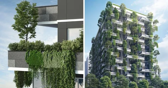 India's First 'Vertical Forest' Plans to House 56 Families & 200 Trees