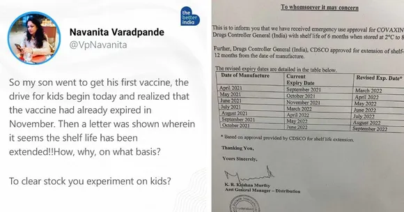 ‘My Son’s Covaxin Vaccine Had Expired’: Doctor Shares if You Should Be Worried