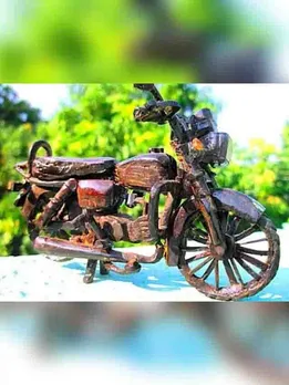 In Pics: 400 Pieces of Coconut Waste Turned into Stunning Artwork