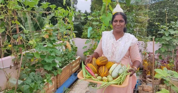 Teacher Shares How She Grew 100 Varieties of Organic Fruits & Veggies On Her Terrace