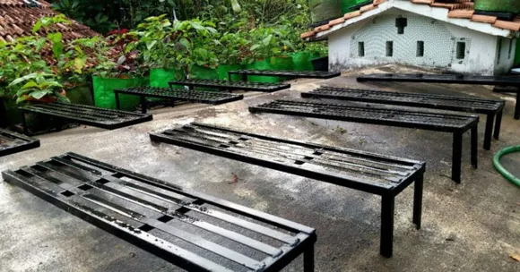 Have a Slanted Terrace? You Can Still Set Up a Garden With This Engineer's Idea
