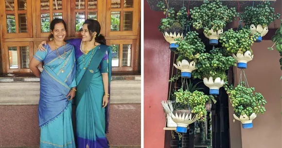 Inspired by Japanese Art of Kokedama, This Kerala Mom Sets up Garden With Upcycled Waste
