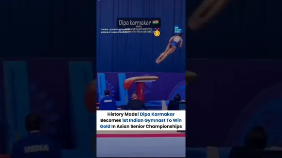 Dipa Karmakar : 1st Indian Gymnast to win Gold Asian Senior Championship #shorts