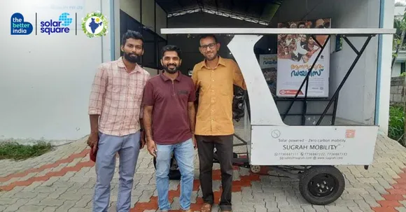 Engineers Design 100% Solar EV Tricycle For Goods & Waste Transport; Can Carry Up to 300 Kg