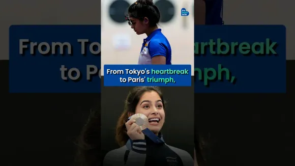 India's Shooting Star Manu Bhaker Creates History! #shorts #paris2024 #shootinggames