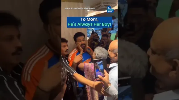 Mom's Warm Welcome For Her Champion Son! #shorts #rohitsharma #t20worldcup