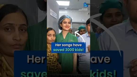 This BOLLYWOOD Singer Saved 3000 Kids With FREE Heart Surgeries! #shorts #inspiration #palakmuchhal