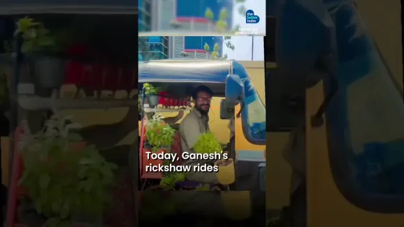 This Man Transformed His Auto Into A Mobile Garden! #shorts #pune #ecofriendly