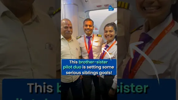 Sibling Goals: Brother-Sister Pilot Duo Soars High #shorts #pilot #rakshabandhan