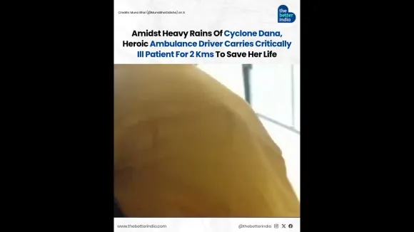 Heroic Ambulance Driver Carries Critically-Ill Patient For 2 Kms To Save Her Life