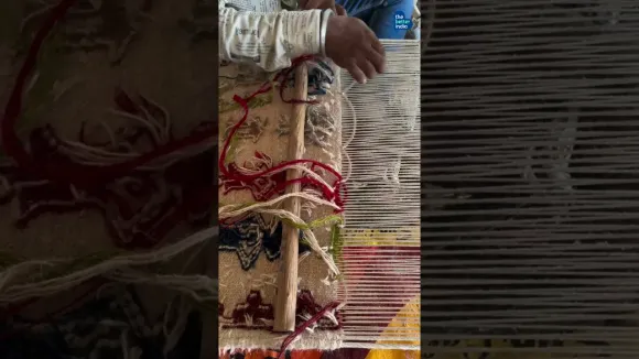 An 8th Generation Weaver Practicing 'Kharad'