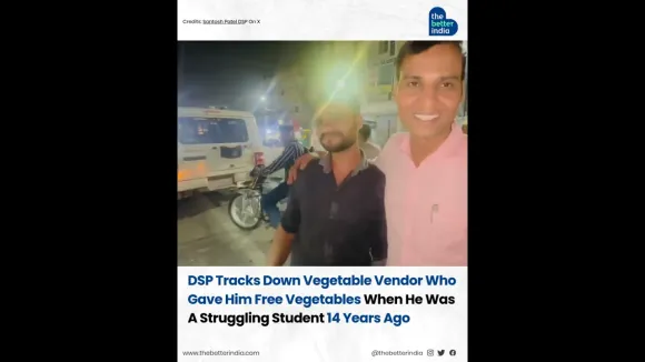 DSP Tracks Down Vegetable Vendor Who Gave Him Free Vegetables 14 Years Ago