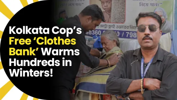 Kolkata Cop’s Free ‘Clothes Bank’ Warms Hundreds in Winters!