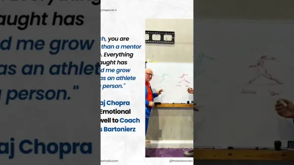 #NeerajChopra Bids Emotional Farewell to #Coach Klaus Bartonierz #heartwarming #emotionalfarewell