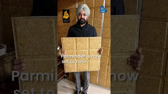 Punjab Man Turns Stubble Into Tiles 2