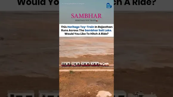 This Heritage Toy-Train In Rajasthan Runs Across The Sambhar Salt Lake.