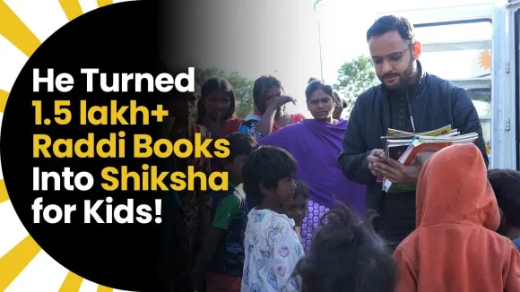 Chandigarh Man Turns 1.5 lakh+ Raddi Books Into Shiksha for Kids!