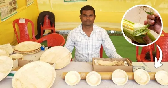 Muzaffarpur Man Is Using Corn Husk To Make Eco-Friendly Chocolate Wrappers, Tea Cups, & More