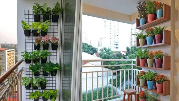 Turn Your Balcony Into a Beautiful Vertical Garden & Grow Herbs & Veggies at Home