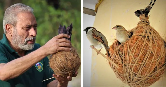 How This ‘Nest Man’ & His 7 Lakh Nests Are Inviting Sparrows Back to Indian Cities