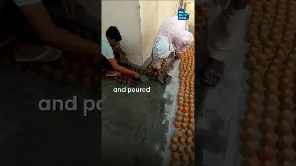 A terrace made of 7000 kulhads