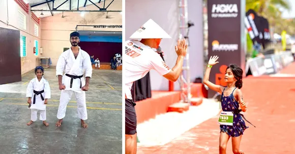 7-YO and Her Father Go From Earning Karate Belts To Racing Ironman Together