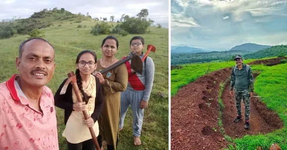 Ex-Army Man's Family Dug 70 Trenches, Planted 450+ Trees & Revived 8 Lakh Litres of Water in Junnar