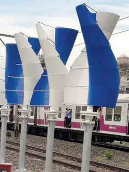 How Mumbai's Railway Stations Are Using Wind From Trains to Generate Electricity