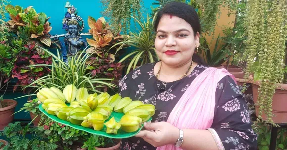 Vizag Woman Grows 85+ Fruits & Veggies on Her Terrace; Wins National Award