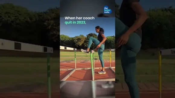 Truck Driver’s Daughter Hurdles to Gold Victory