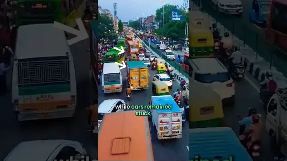 Stuck in Traffic? Andhra Man's Car Becomes a Bike