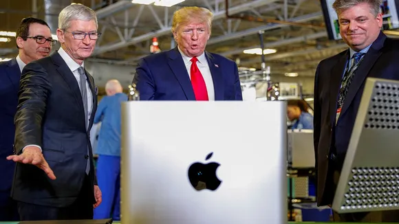 Trump Apple iPhone tariff, India-made iPhones USA, Trump 25 percent Apple import tax,