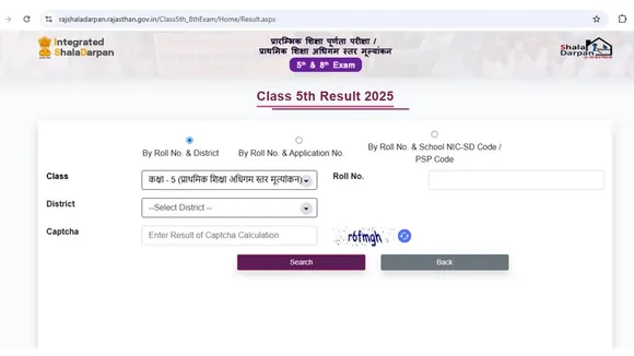 rbse class 5th result direct link 2 1