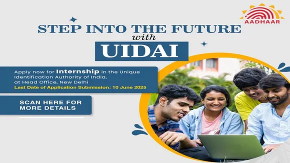Paid Internship offers by UIDAI
