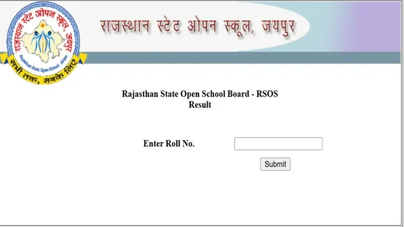 Rajasthan Open School Result RSOS Website