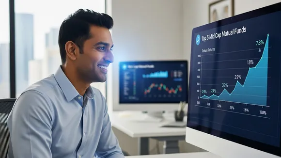 Top 5 Mid Cap Funds, Best Mid Cap Mutual Funds, Mid Cap Funds 5 Year Returns, SIP returns in mid cap funds, Motilal Oswal Midcap Fund, HDFC Midcap Fund, Edelweiss Midcap Fund, Nippon India Growth Fund, Invesco India Midcap Fund