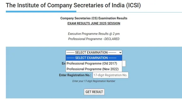 ICSI CS Professional June Result OUT