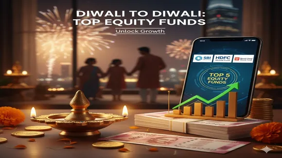 Diwali to Diwali mutual fund return, top 5 equity mutual funds 2025, best equity funds in India, mutual fund performance 2025, SIP vs lump sum return 2025, SIP return comparison, SBI mutual fund return, HDFC focused fund performance, Motilal Oswal multi cap fund