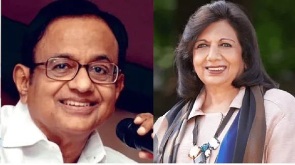 P Chidambaram and Kiran Mazumdar-Shaw