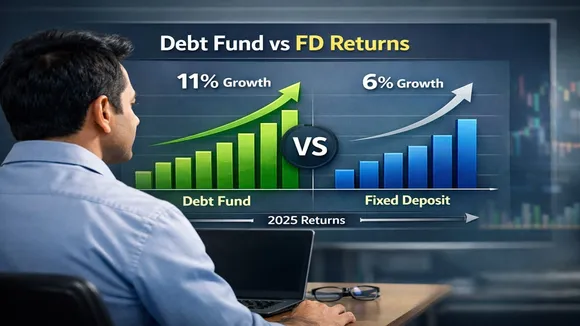 Debt funds performance in 2025 showing returns higher than bank fixed deposits