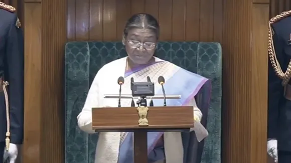 Budget 2024, Budget Session 2024, President Droupadi Murmu, joint sitting of both Houses of Parliament, बजट 2024, संसद का बजट सत्र, बजट सत्र 2024, राष्ट्रपति द्रौपदी मुर्मू, संसद के दोनों सदनों की साझा बैठक