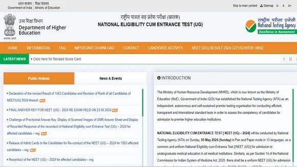 NEET UG City Centre wise results out